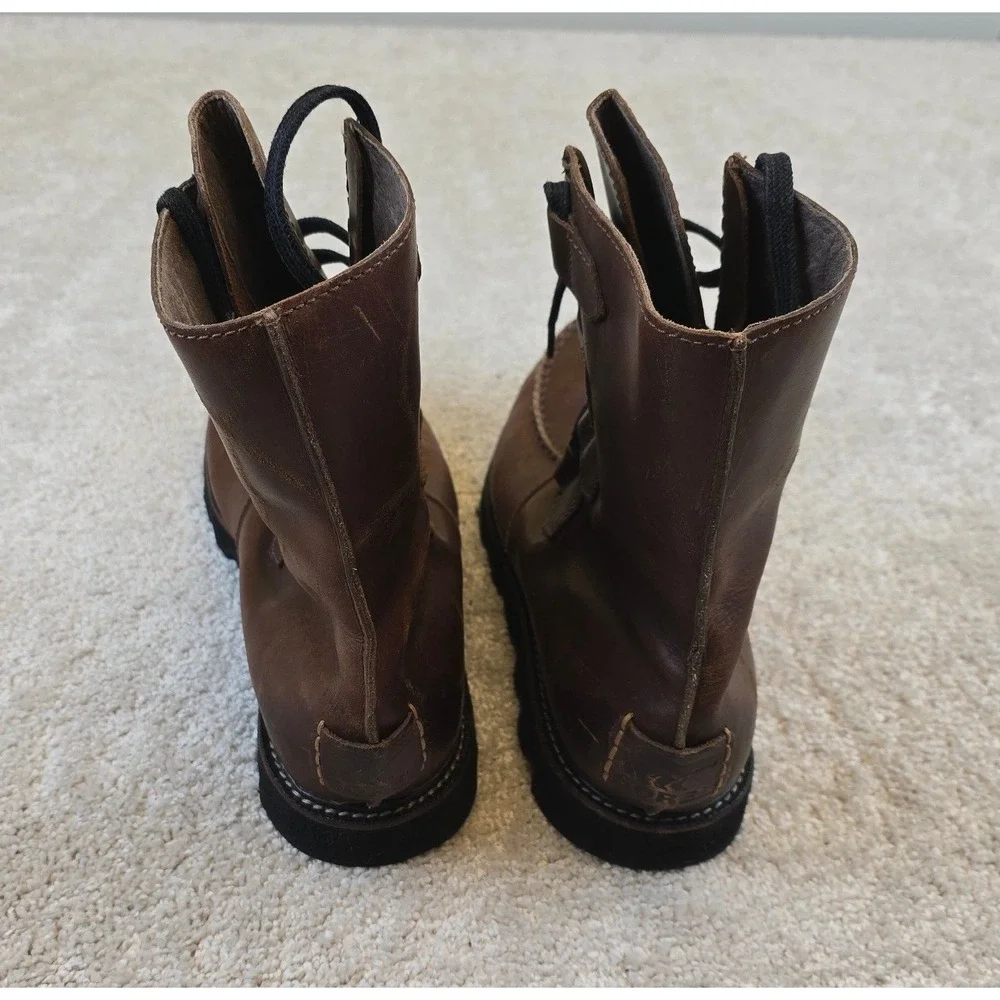 Sorel Mad Leather Boots Men's 11 Brown NM1756-204 Kezar Ankle Lace‎ Up